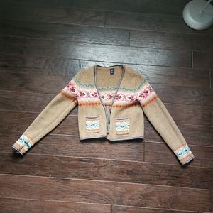 Vintage Gap fair isle cardigan
